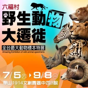 六福村野生動物大遷徙－全台最大動物標本特展